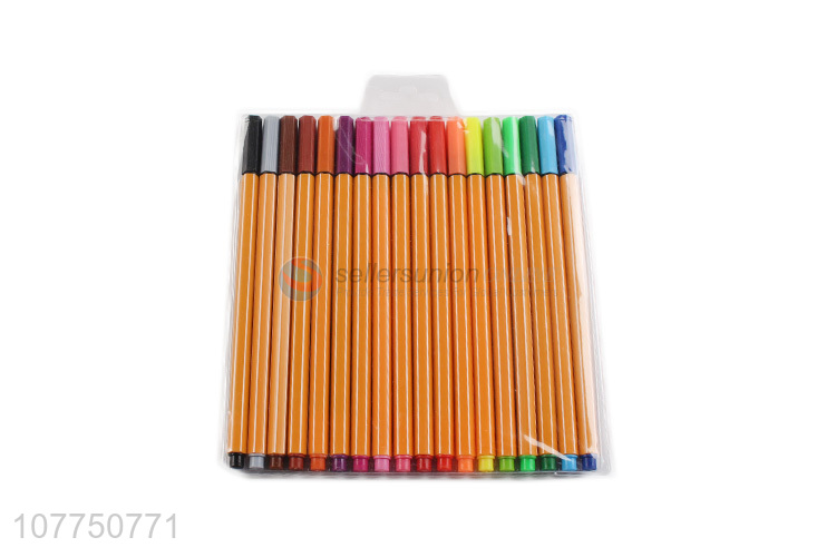 Hot sale indelible 18 colors fine line marker for adult
