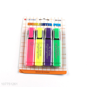 Hot selling 3 colors highlighter pens fluorescent pen set