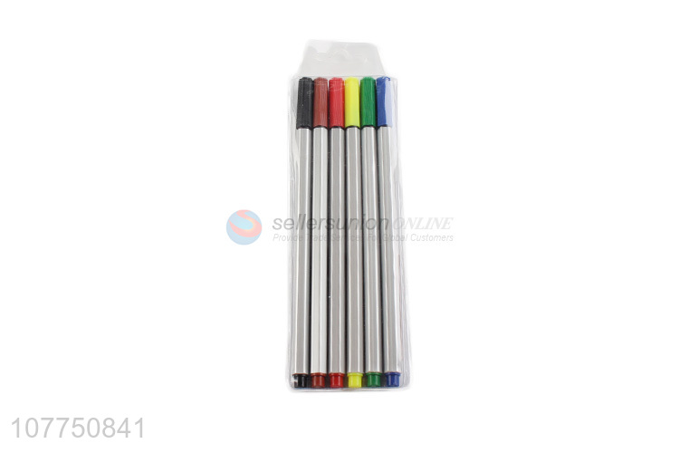 Factory price 6 colors fine line markers fine line pens