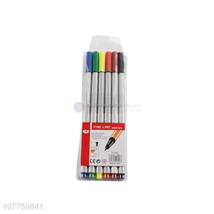 Factory price 6 colors fine line markers fine line pens