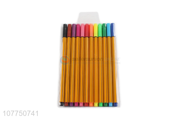 Good sale 12 colors fine liner pen waterproof marker