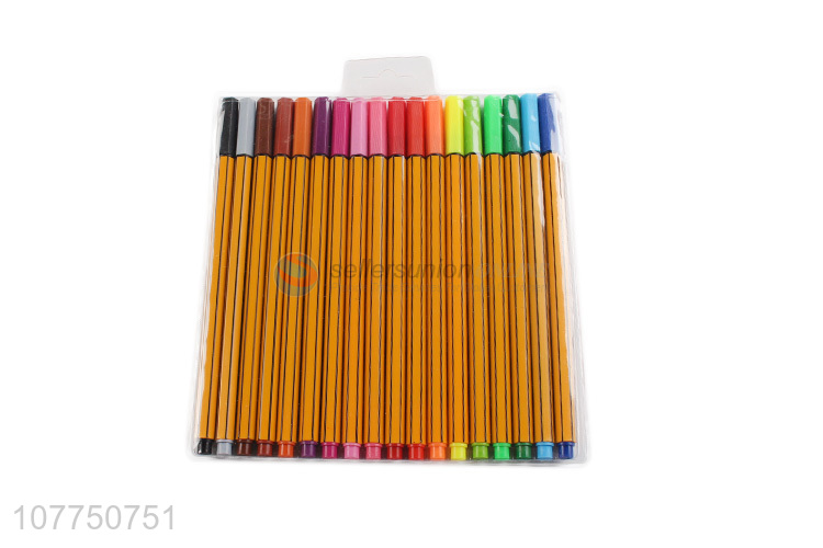 Factory direct sale 18 colors drawing marker pens fine line markers