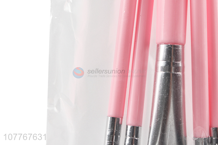 Best Selling Fashion Pink Handle Cosmetic Brush Set