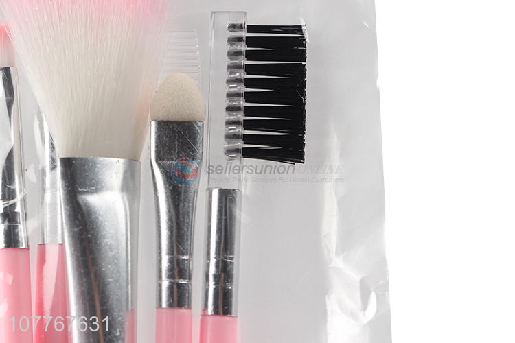 Best Selling Fashion Pink Handle Cosmetic Brush Set