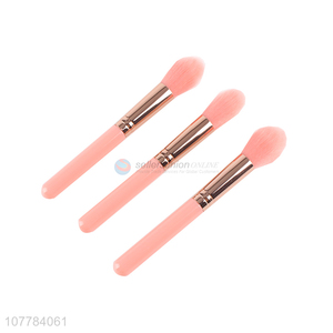 High gloss good quality pink makeup brush for highlight