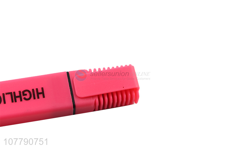 Wholesale safety fluorescent color highlighter colorful marker pen