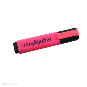 Good quality safe fluorescent color highlighter pen for school