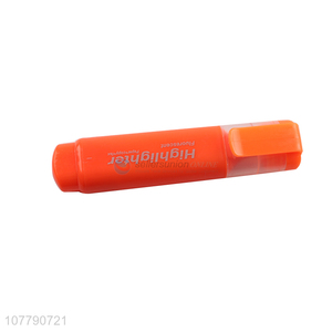 Custom logo plastic highlighter pen school fluorescent pen