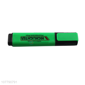 Latest arrival non-toxic fluorescent color plastic highlighter pen