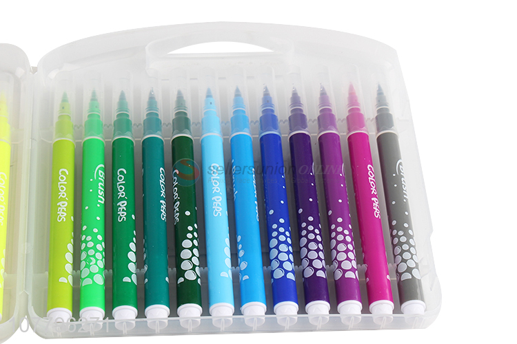 High quality children educational watercolor pen boxed 24 color pen