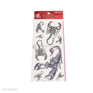 New design scorpion pattern tattoo stickers for sale