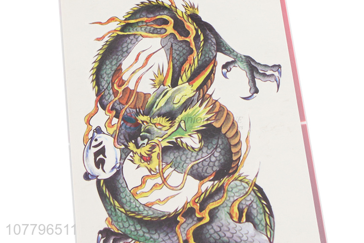 Fashion design body temporary dragon tattoo sticker for adult