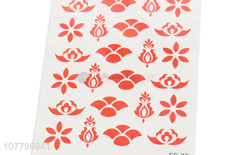 Popular product red non-toxic tattoo sticker for sale