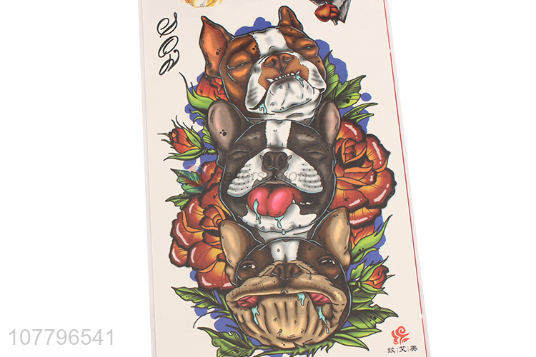 High quality temporary dog tatoo sticker with non toxic