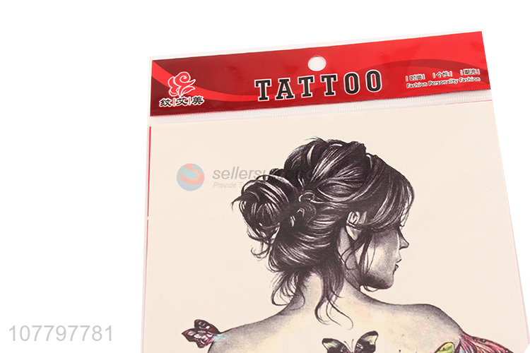 Hot product colourful women and butterfly shape tattoo stickers