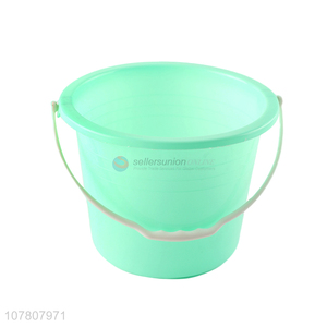 New Arrival Green Plastic Bucket Water Bucket With Handle