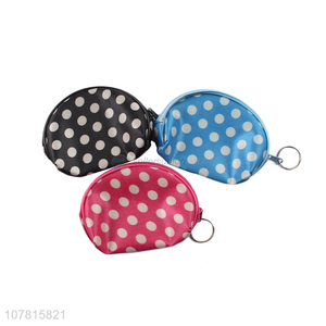 Wholesale cheap price colourful spots pattern coin purse