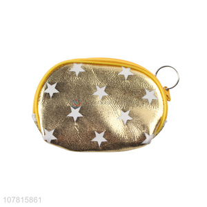 Popular product gold coin purse with star pattern