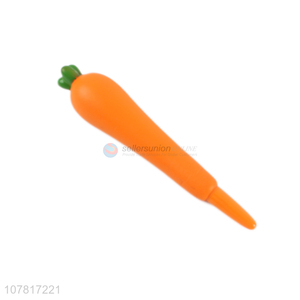 Hot sale carrot shape vent ballpoint pen for children