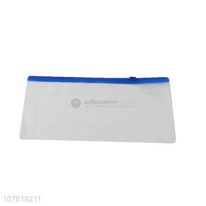 Good price white student stationery storage bag plastic folder