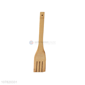 Good quality kithen tool heat resistant wooden cooking slotted spatula