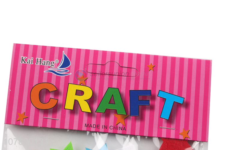 Hot Selling Colorful Stars Kids Handmade Non-Woven Crafts