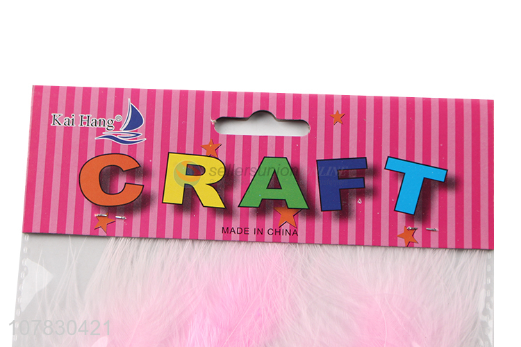 Fashion Design Pink Feather Best Kids DIY Craft Materials