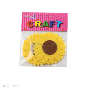 Hot Selling Beautiful Sunflower Non-Woven DIY Crafts For Kids