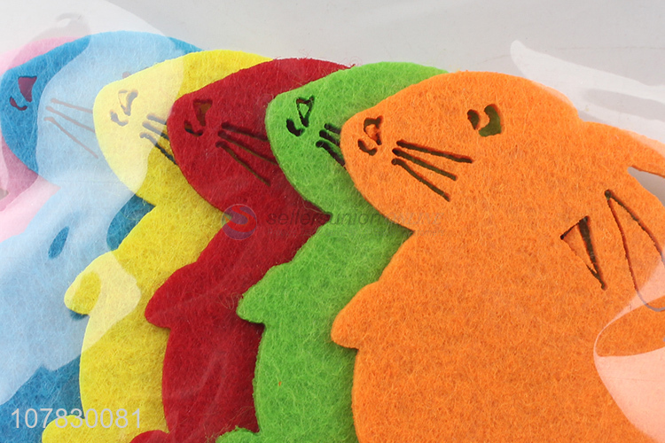 Cute Design Rabbit Shape DIY Non-Woven Craft For Kids