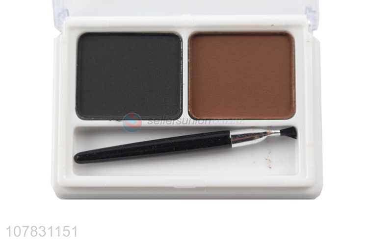 Wholesale makeup long lasting waterproof black brown brow powder