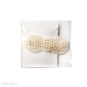 Best selling plastic pearl women hair clips for decoration