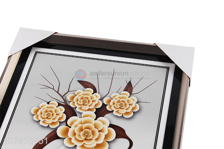 Factory wholesale modern flower vase painting for hotel decoration