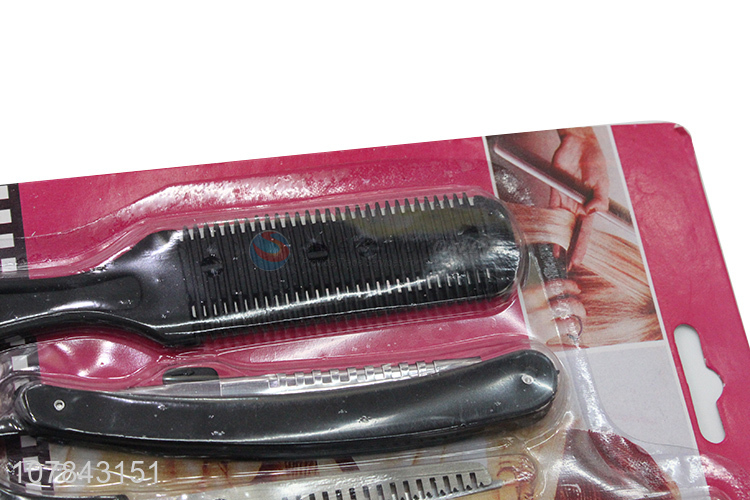 Hot selling hair cutting thinning scissors set with combs