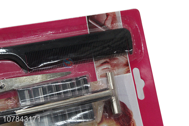 China market professional beard shavor hair scissor comb set
