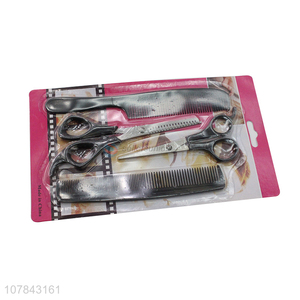 High quality barber thinning hair scissors and comb set