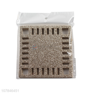 Hot selling sequin heat insulation pad home office coaster