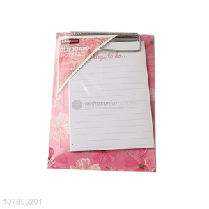 Good Quality Lined Paper Note Pad Memo Pad With Clipboard