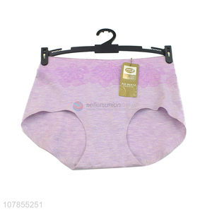 High quality comfortable purple underwear panties for women