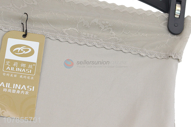 Top quality grey silk lady underwear panties for sale