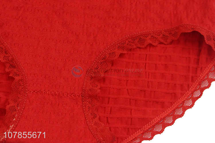 New style red sexy fashion cotton women panties underwear