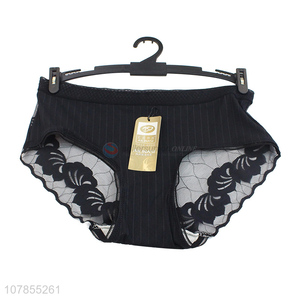 Best selling black lace lady underwear panties wholesale