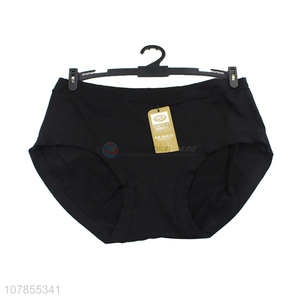 China wholesale black comfortable cotton women panties