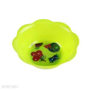 Low price small plastic fruit plate snacks plate wholesale