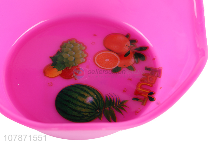 New product household plastic fruit plate kitchen food bowl