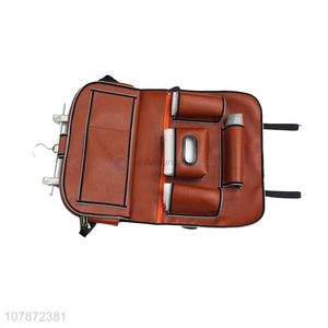 Hot Sale Car Backseat Organizer PU Leather Storage Bag