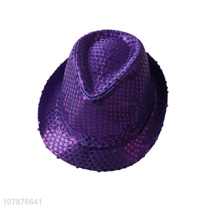 Online wholesale blinking sequin jazz hat event party hat