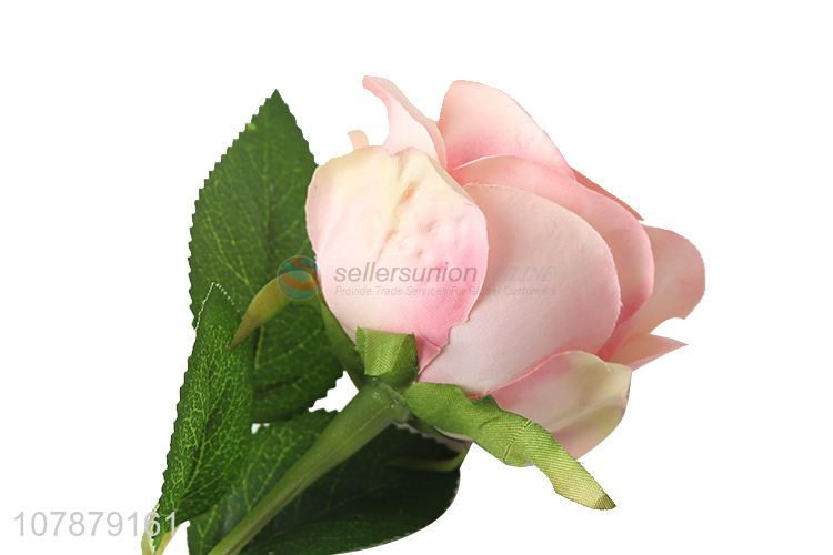 Fashion products pink rose artificial flowers for wedding