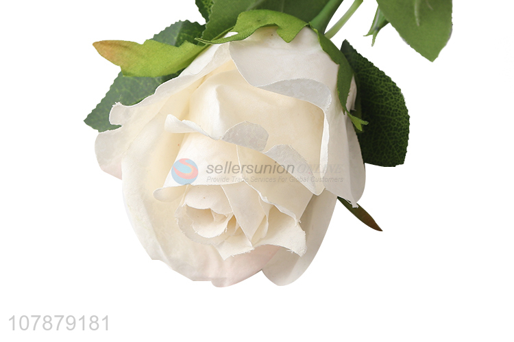 Good price white artificial rose flowers for home décor