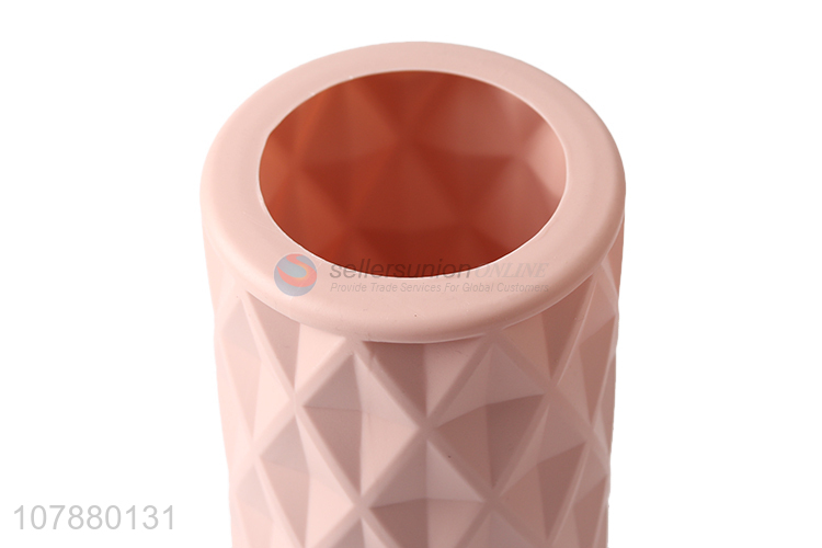 Competitive price modern imitation ceramic vase pp material flower vase