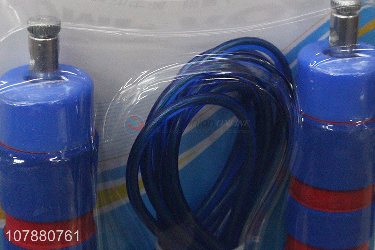 China supplier steel wire weighted speed skipping rope jump rope